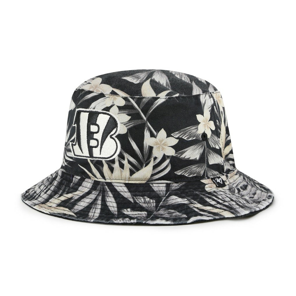 Cincinnati Bengals '47 Tropicalia Bucket Hat - Black Hats