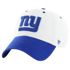 New York Giants '47 Double Header Diamond Clean Up Adjustable Hat - White/Royal Hats