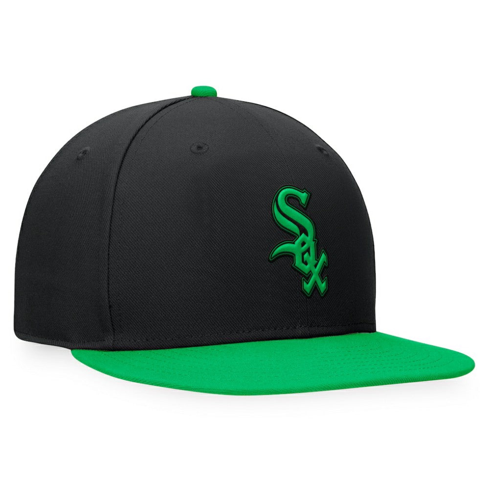 Chicago White Sox Fanatics Lucky Snapback Hat - Black/Kelly Green Hats