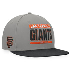 San Francisco Giants Fanatics Line Drive Two-Tone Snapback Hat - Gray/Black Hats