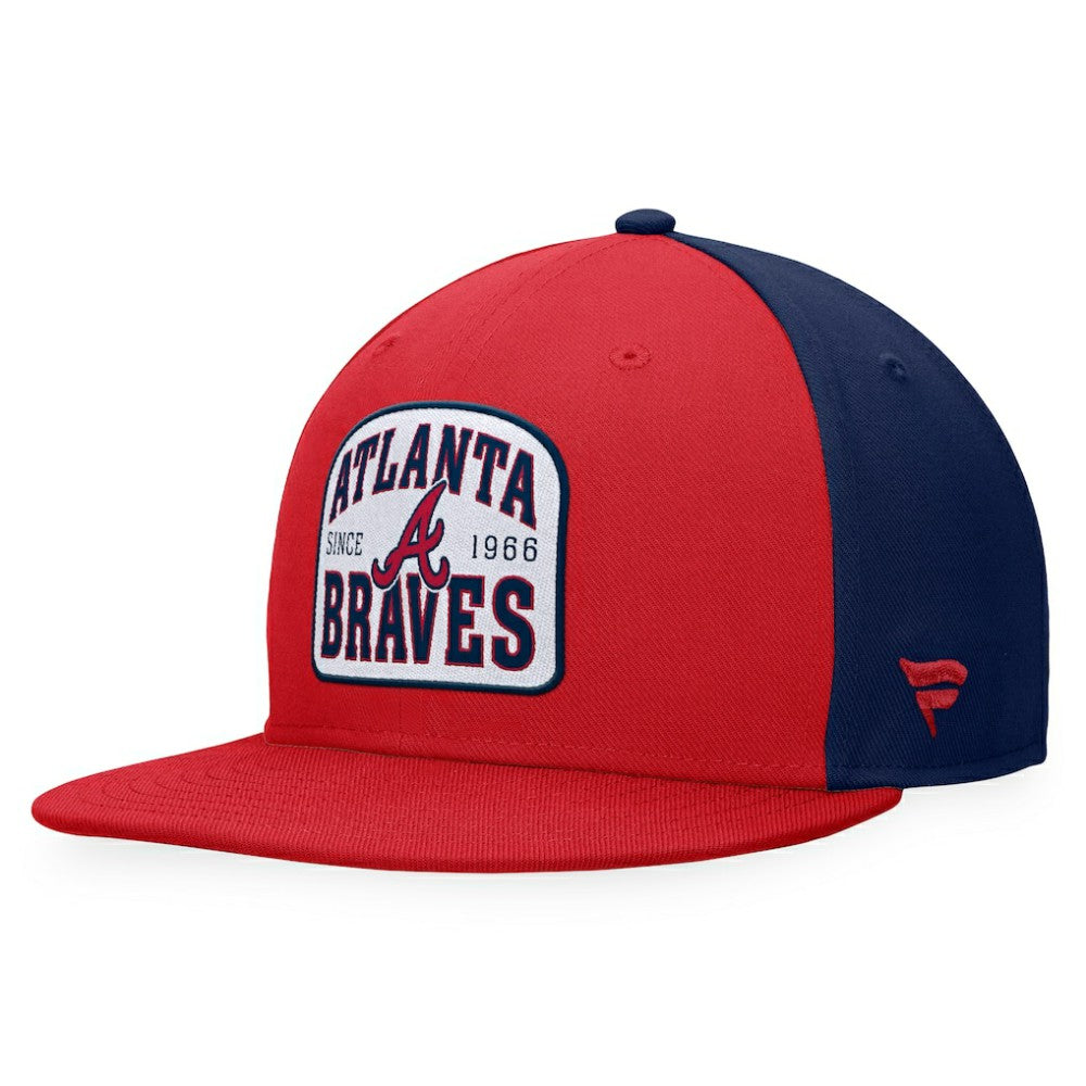Atlanta Braves Fanatics Cycle Snapback Hat - Red/Navy Hats
