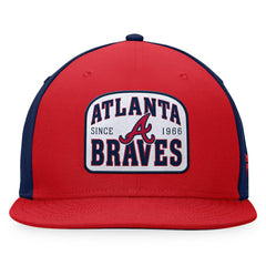 Atlanta Braves Fanatics Cycle Snapback Hat - Red/Navy Hats