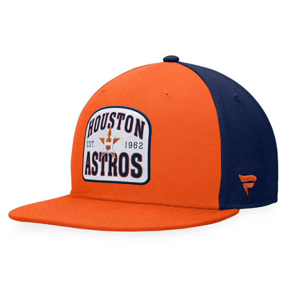 Houston Astros Fanatics Cycle Snapback Hat - Orange/Navy Hats