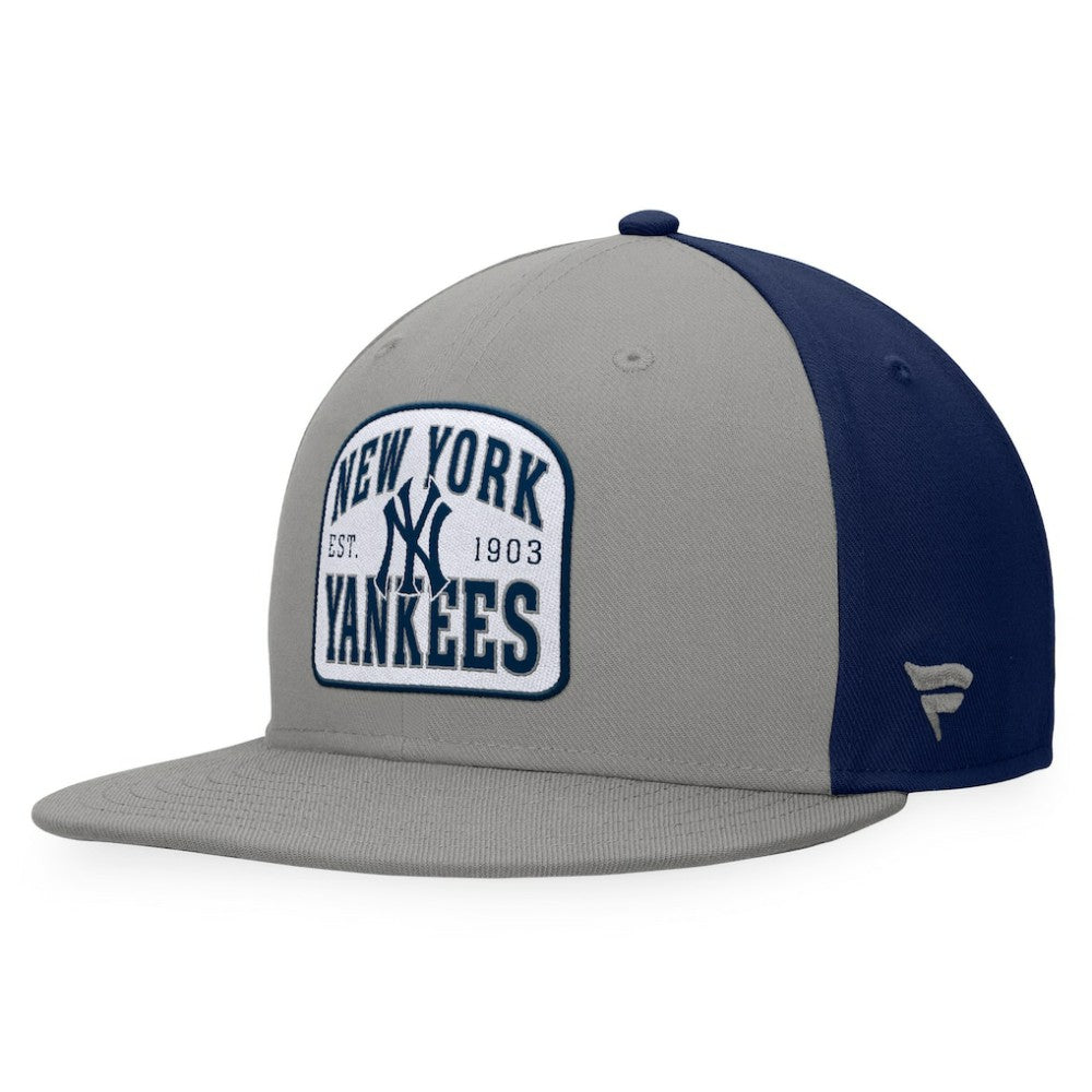 New York Yankees Fanatics Cycle Snapback Hat - Gray/Navy Hats