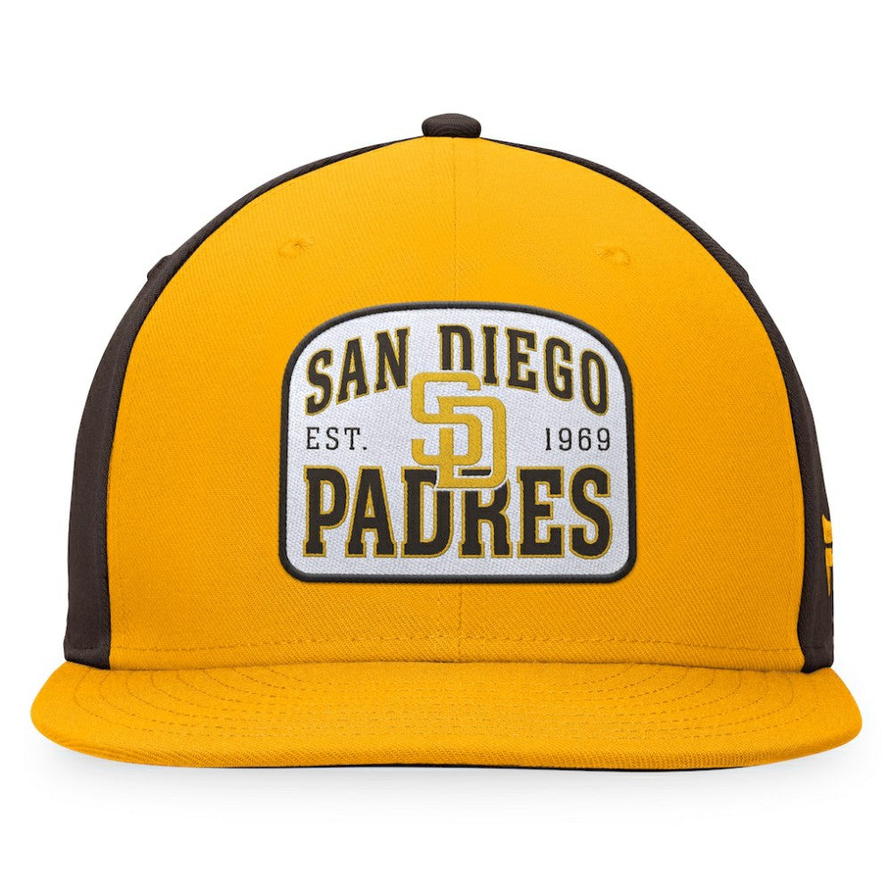 San Diego Padres Fanatics Cycle Snapback Hat - Gold/Brown Hats
