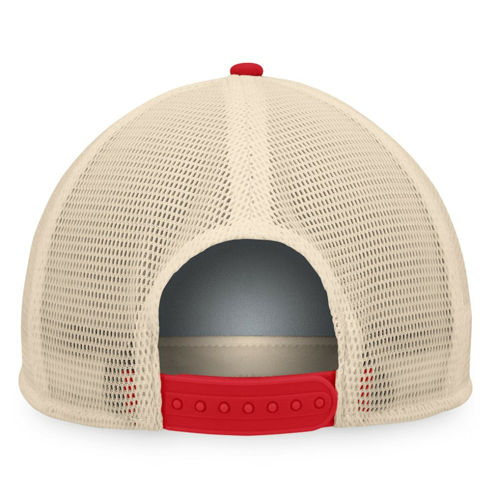 Atlanta Braves Fanatics Cooperstown Collection Talley Foam Trucker Snapback Hat - Royal/Red Hats