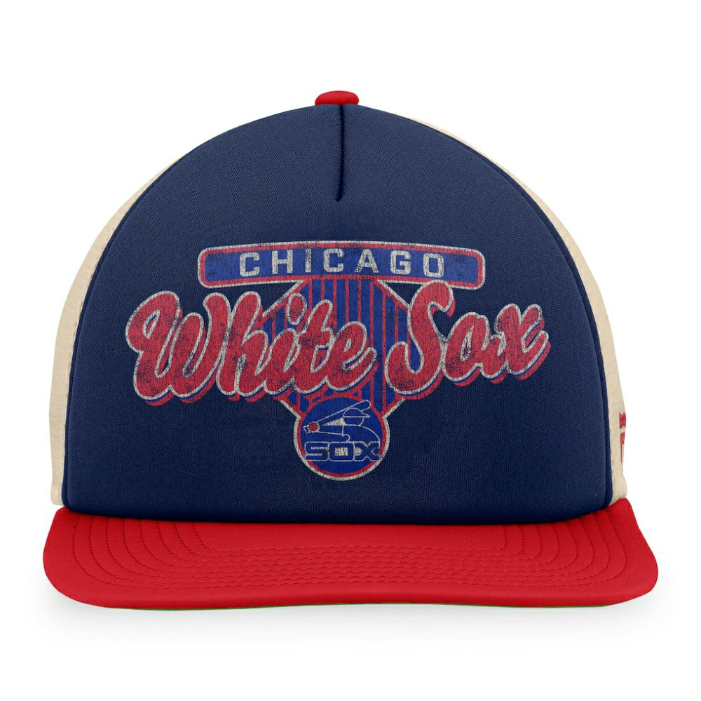 Chicago White Sox Fanatics Cooperstown Collection Talley Foam Trucker Snapback Hat - Navy/Red Hats