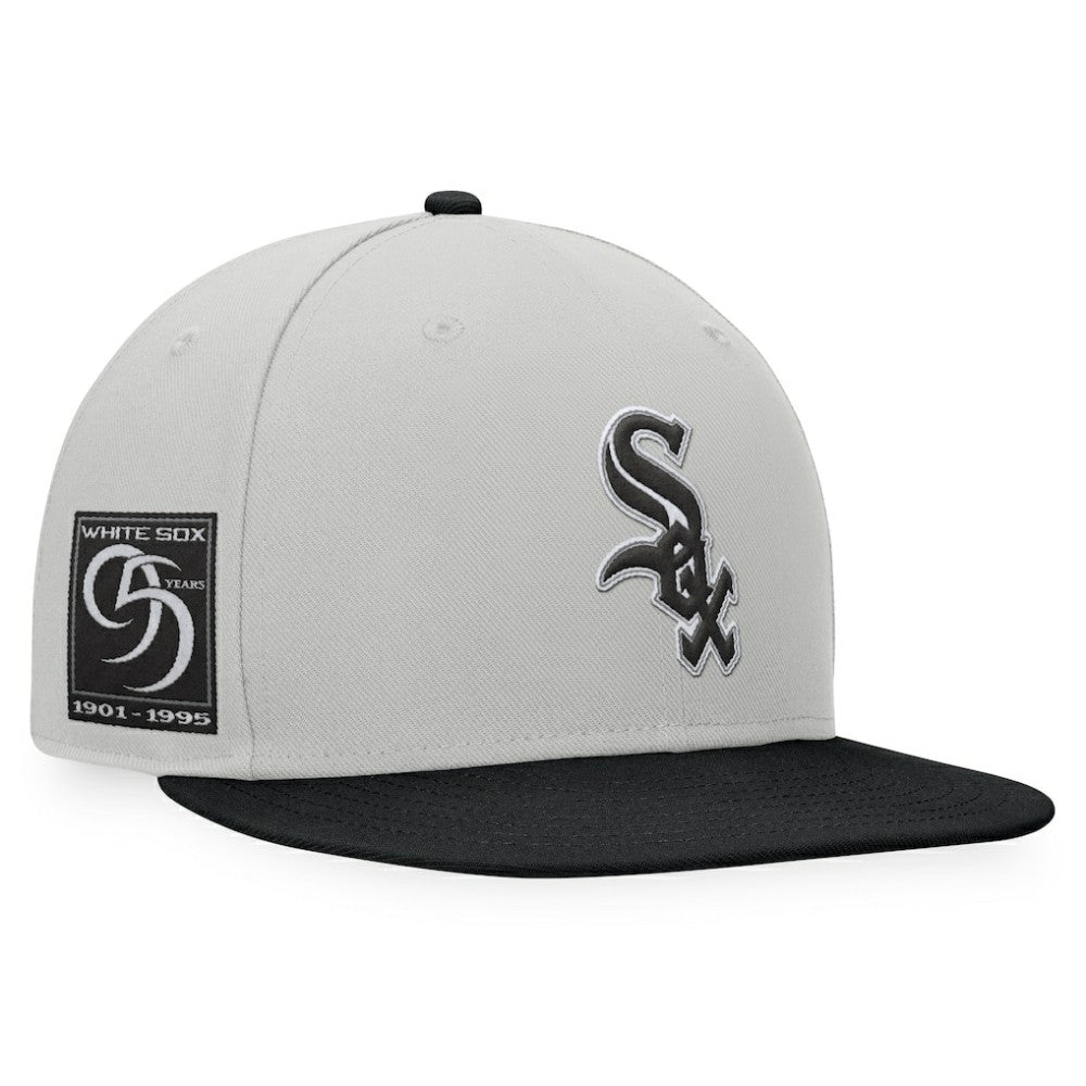 Chicago White Sox Fanatics Glory Days Two-Tone Snapback Hat - Gray/Black Hats