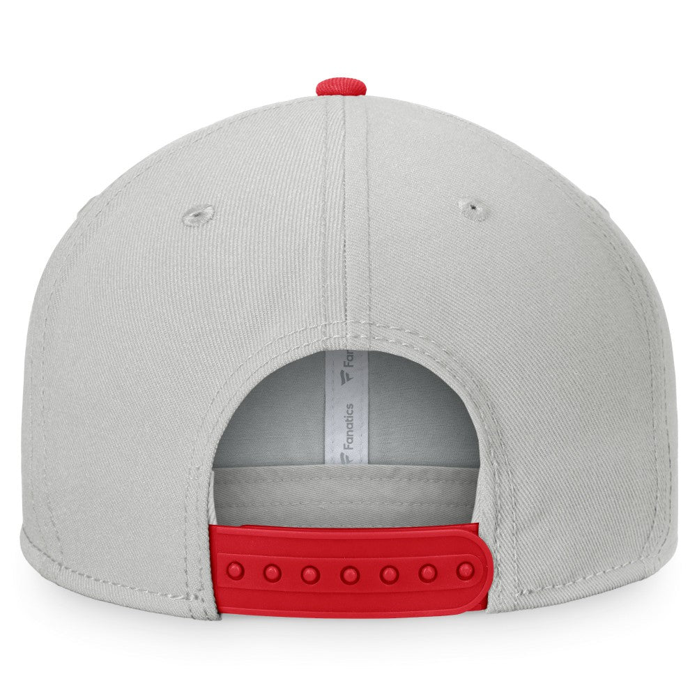 Los Angeles Angels Fanatics Glory Days Two-Tone Snapback Hat - Gray/Red Hats
