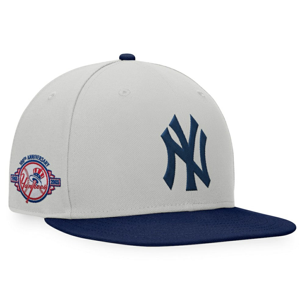 New York Yankees Fanatics Glory Days Two-Tone Snapback Hat - Gray/Navy Hats