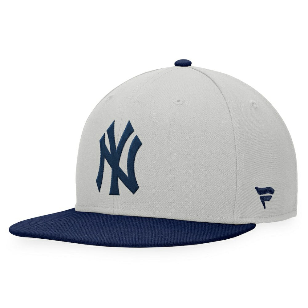 New York Yankees Fanatics Glory Days Two-Tone Snapback Hat - Gray/Navy Hats