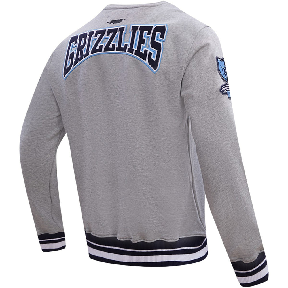 Memphis Grizzlies Pro Standard Crest Emblem Pullover Sweatshirt Heather Gray