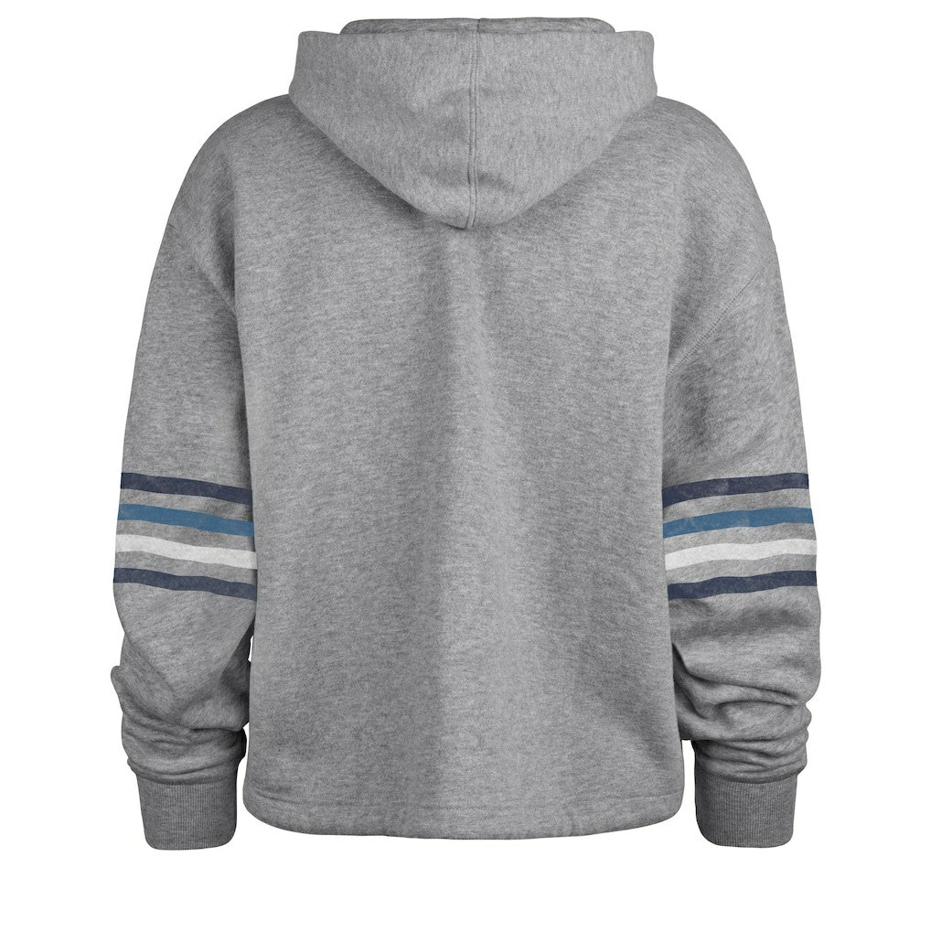 Dallas Cowboys '47 Women's Upland Bennett Pullover Hoodie - Heather Gray Hoodies