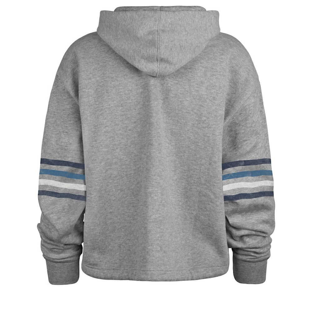 Dallas Cowboys '47 Women's Upland Bennett Pullover Hoodie - Heather Gray Hoodies