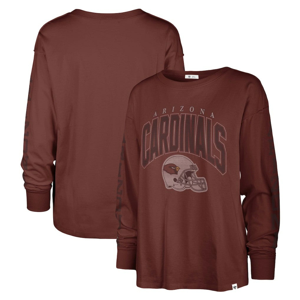 Arizona Cardinals '47 Women's Tom Cat Lightweight Long Sleeve T-Shirt - Cardinal T-shirts
