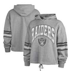 Las Vegas Raiders '47 Women's Upland Bennett Pullover Hoodie - Heather Gray Hoodies