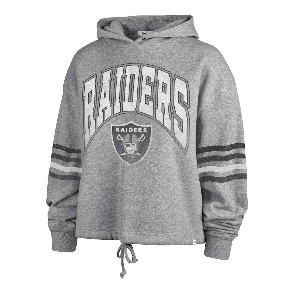 Las Vegas Raiders '47 Women's Upland Bennett Pullover Hoodie - Heather Gray Hoodies