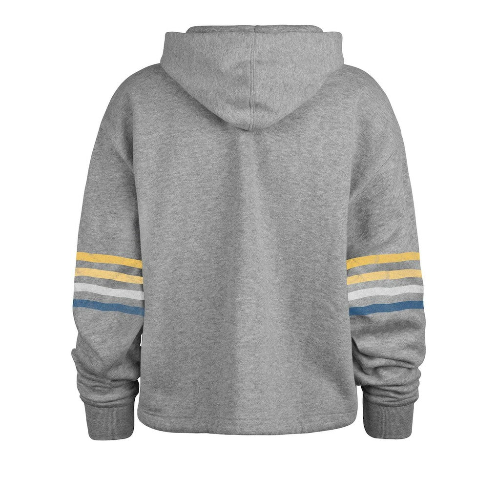 Los Angeles Rams '47 Women's Upland Bennett Pullover Hoodie - Heather Gray Hoodies