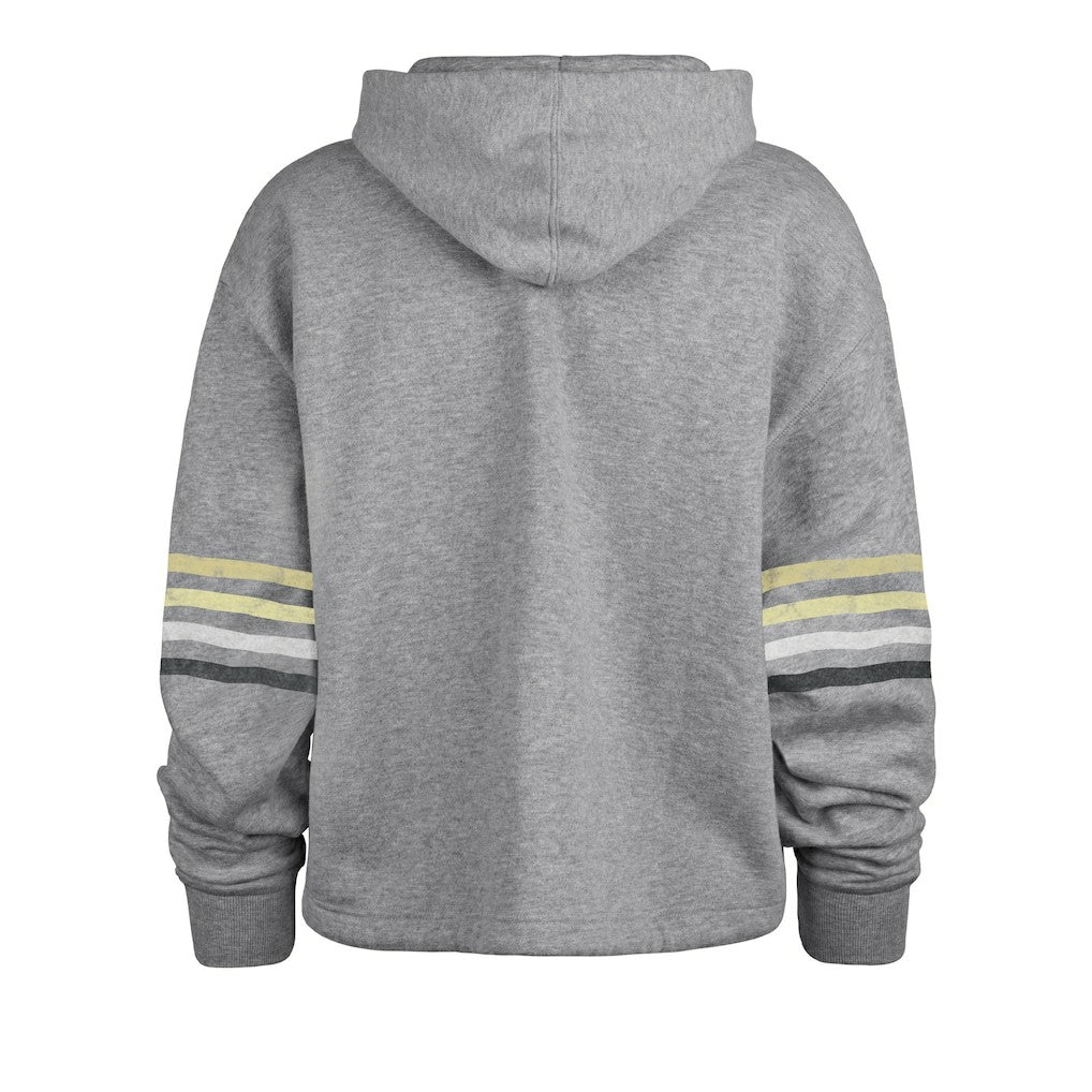 New Orleans Saints '47 Women's Upland Bennett Pullover Hoodie - Heather Gray Hoodies