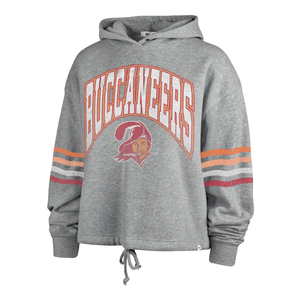 Tampa Bay Buccaneers '47 Women's Upland Bennett Pullover Hoodie - Heather Gray Hoodies
