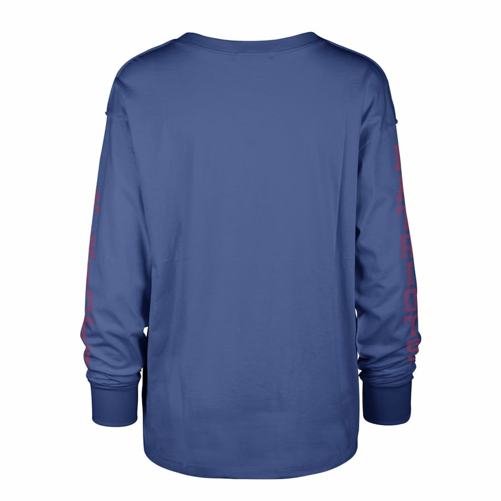 New England Patriots '47 Women's Tom Cat Lightweight Long Sleeve T-Shirt - Royal T-shirts