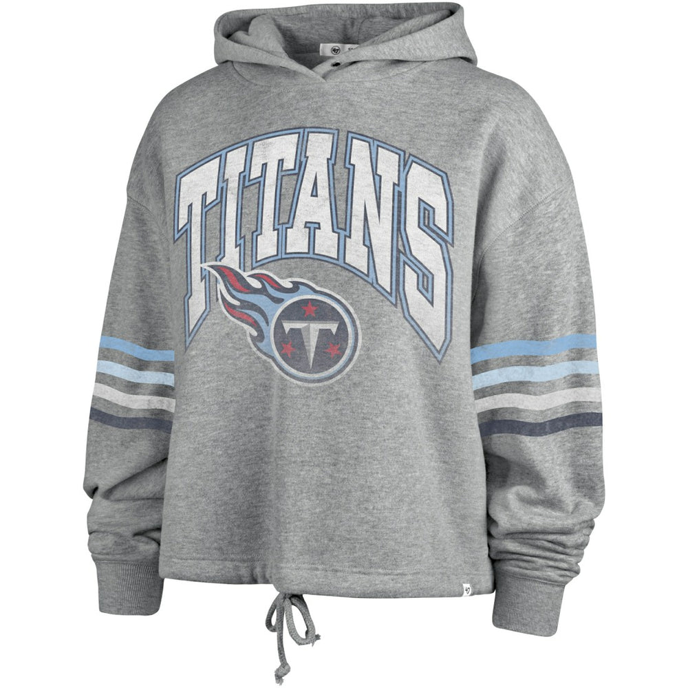 Tennessee Titans '47 Women's Upland Bennett Pullover Hoodie - Heather Gray Hoodies