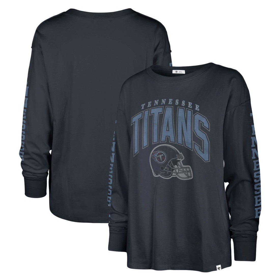 Tennessee Titans '47 Women's Tom Cat Lightweight Long Sleeve T-Shirt - Navy T-shirts