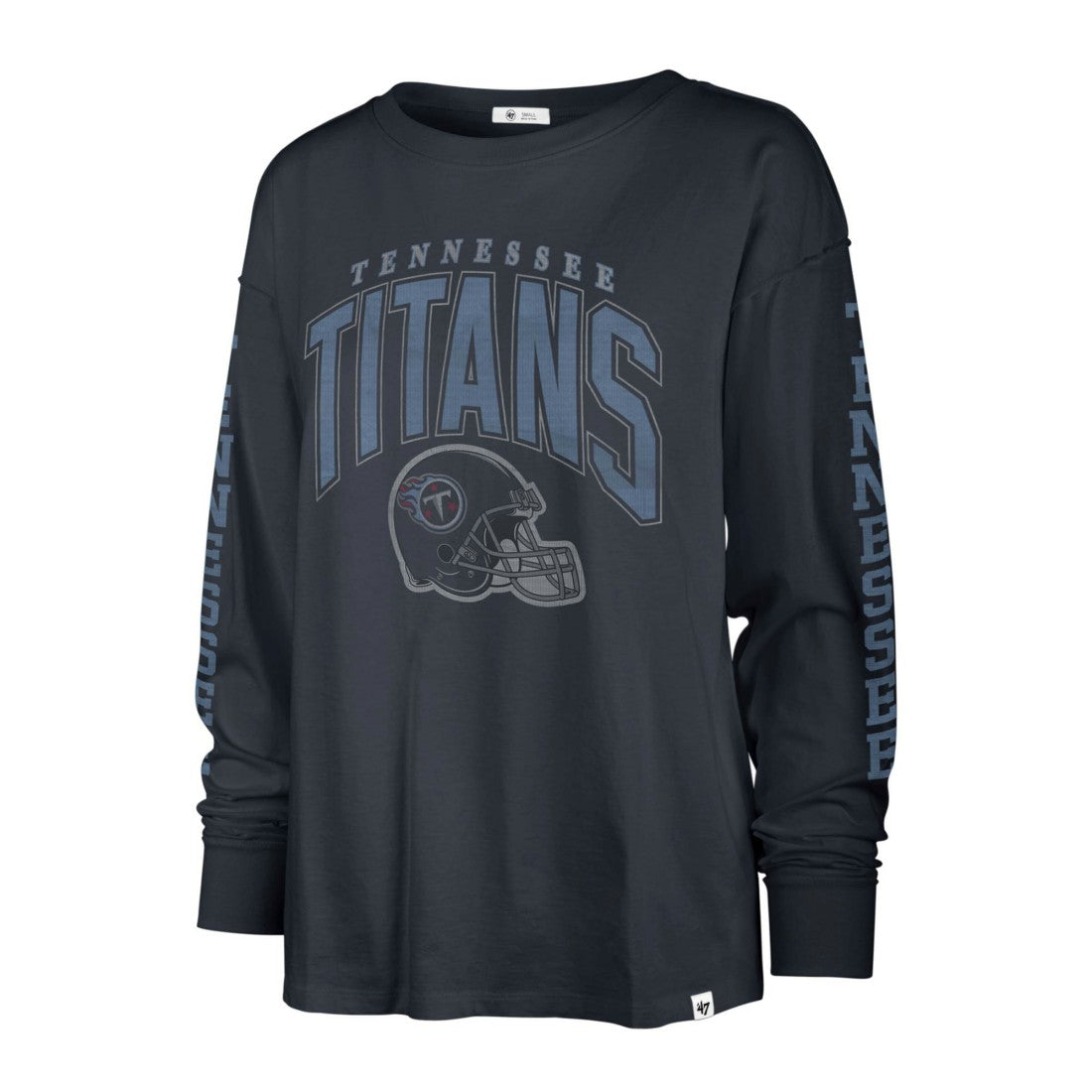 Tennessee Titans '47 Women's Tom Cat Lightweight Long Sleeve T-Shirt - Navy T-shirts