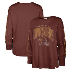 Washington Commanders '47 Women's Tom Cat Lightweight Long Sleeve T-Shirt - Burgundy T-shirts