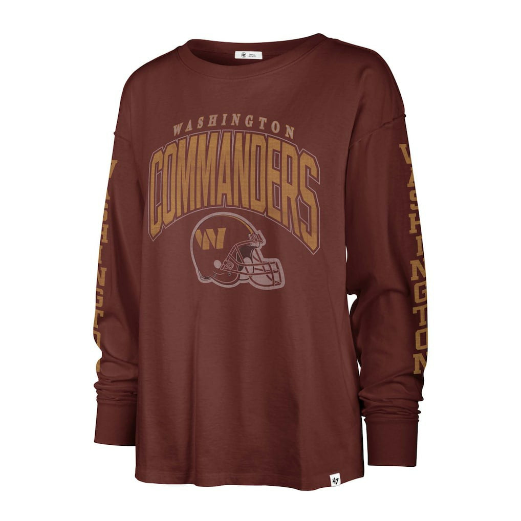Washington Commanders '47 Women's Tom Cat Lightweight Long Sleeve T-Shirt - Burgundy T-shirts