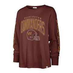 Washington Commanders '47 Women's Tom Cat Lightweight Long Sleeve T-Shirt - Burgundy T-shirts