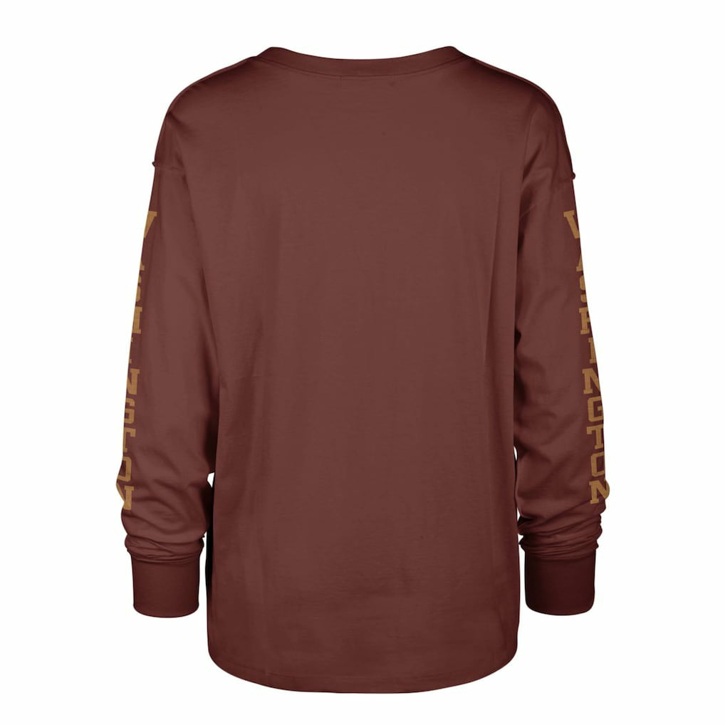 Washington Commanders '47 Women's Tom Cat Lightweight Long Sleeve T-Shirt - Burgundy T-shirts