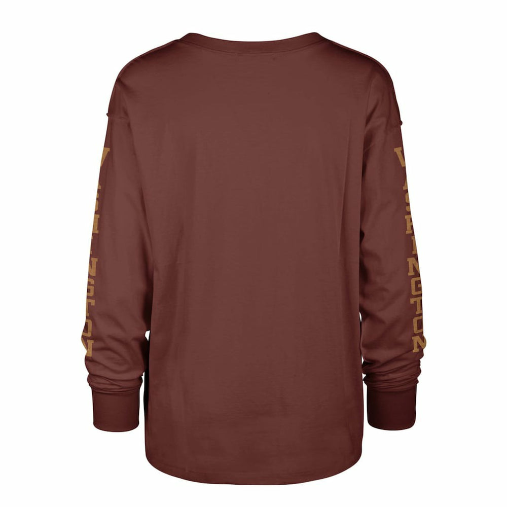 Washington Commanders '47 Women's Tom Cat Lightweight Long Sleeve T-Shirt - Burgundy T-shirts