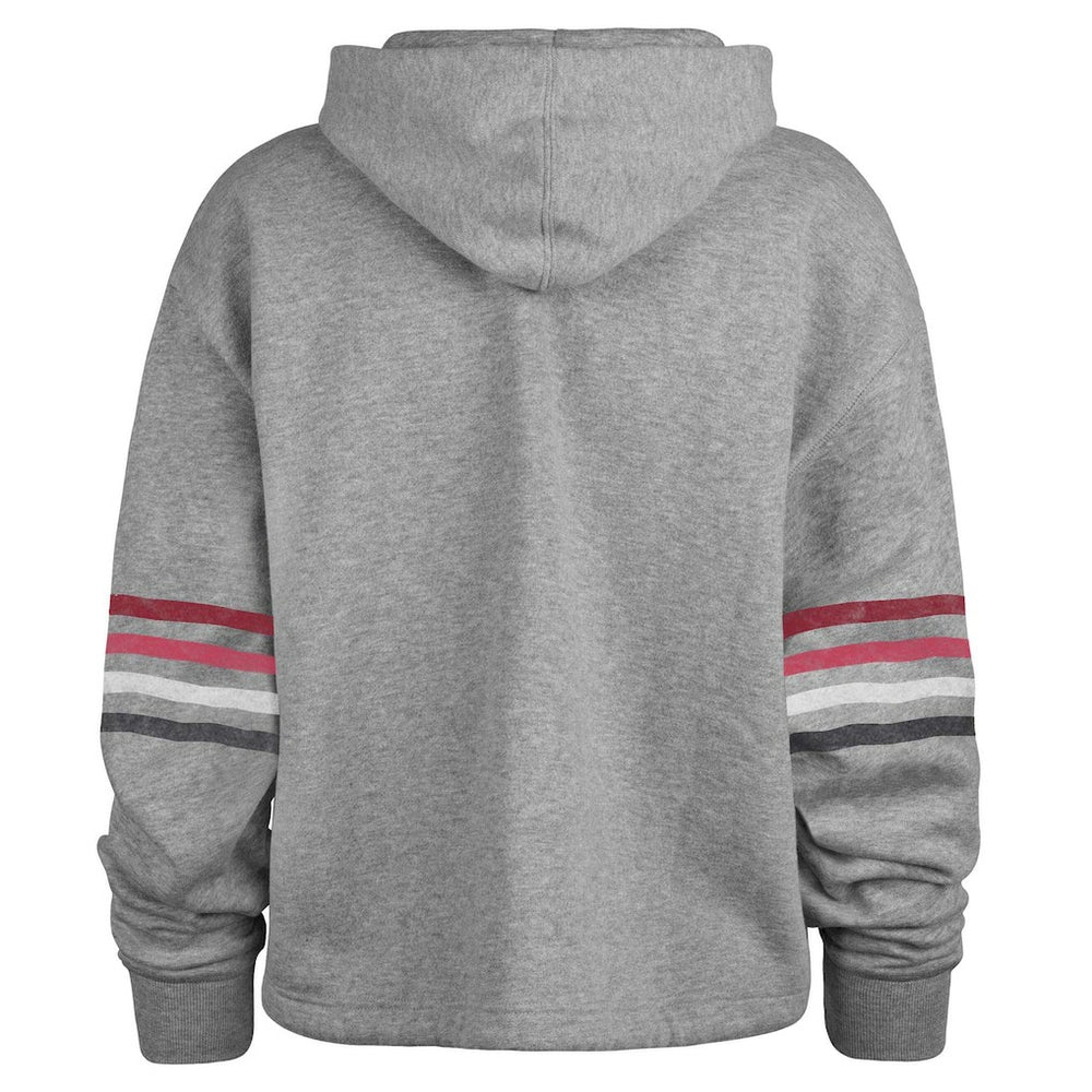 Arizona Cardinals '47 Women's Upland Bennett Pullover Hoodie - Heather Gray Hoodies