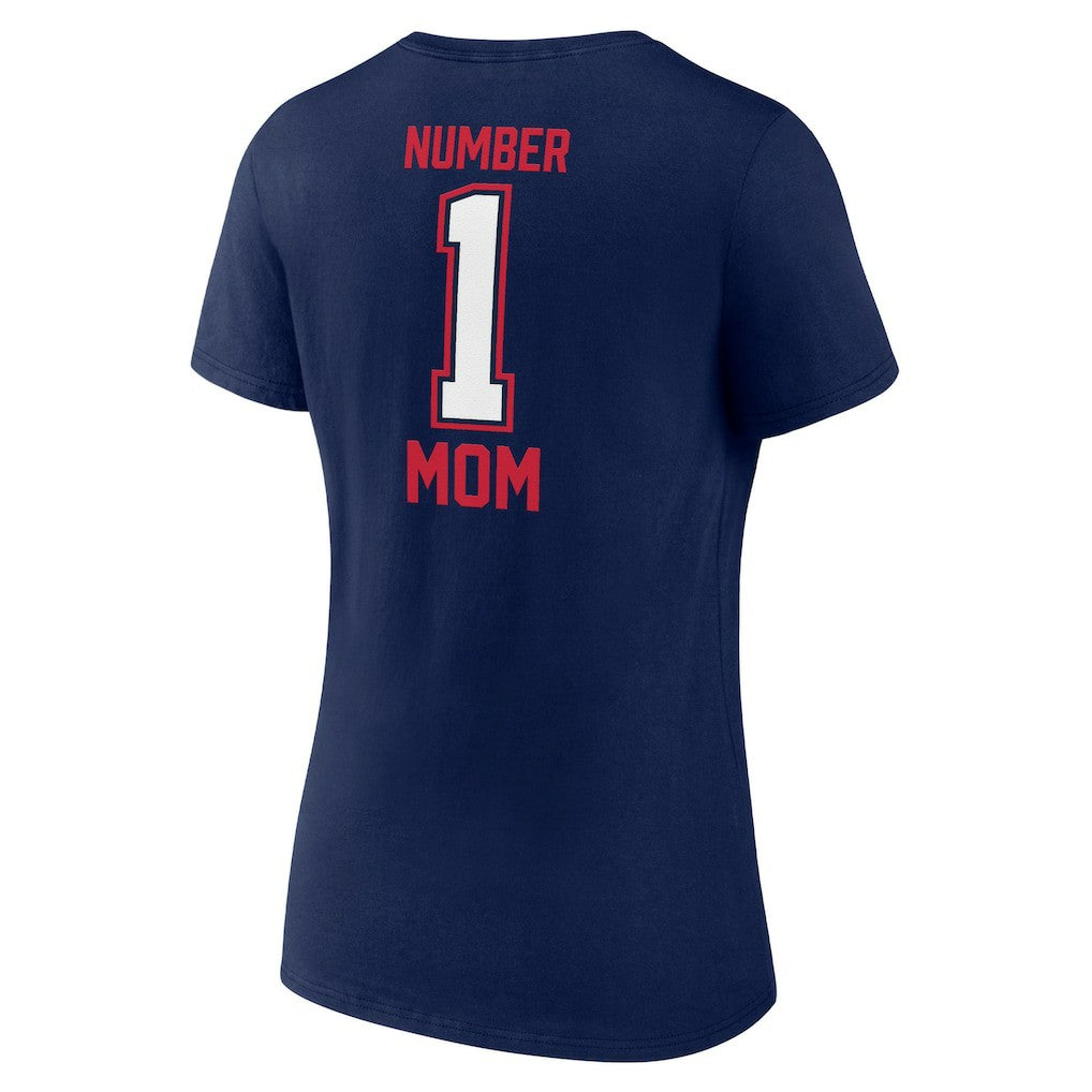 New England Patriots Women's Mother's Day V-Neck T-Shirt - Navy T-shirts