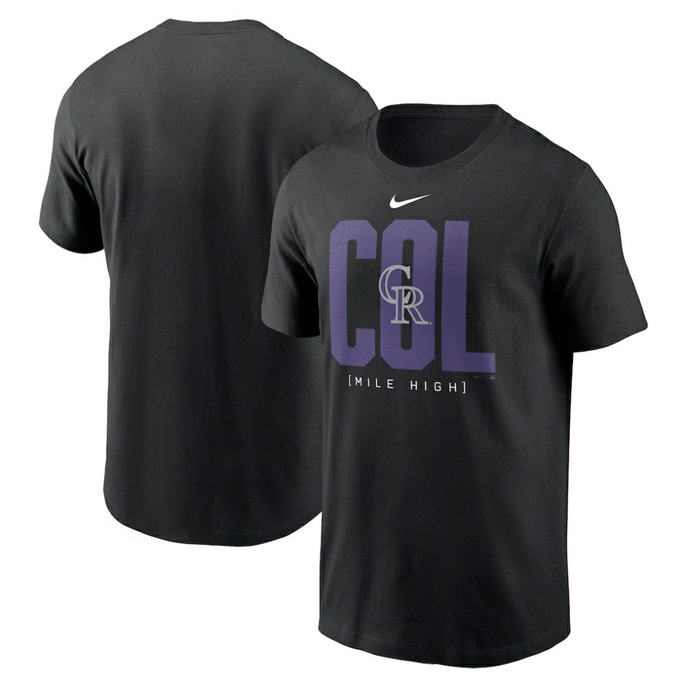 Colorado Rockies Nike Scoreboard T-Shirt - Black T-shirts