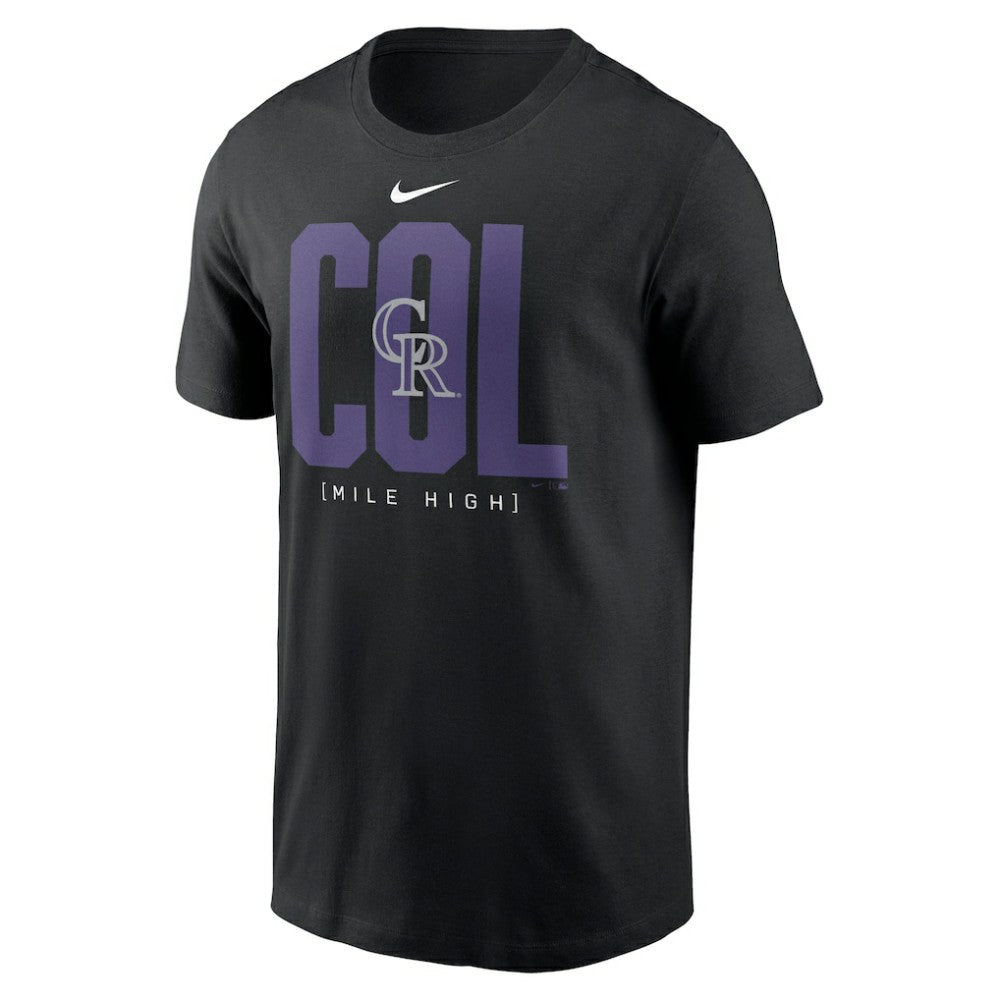Colorado Rockies Nike Scoreboard T-Shirt - Black T-shirts