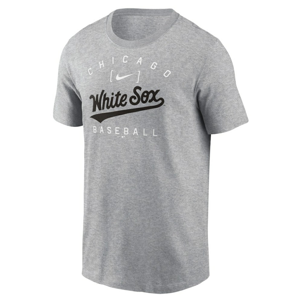 Chicago White Sox Nike Home Team Athletic Arch T-Shirt - Heather Gray T-shirts