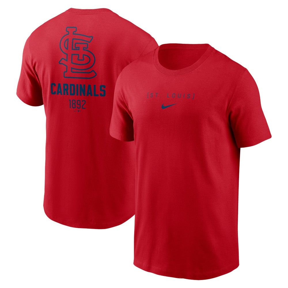St. Louis Cardinals Nike Large Logo Back Stack T-Shirt - Red T-shirts