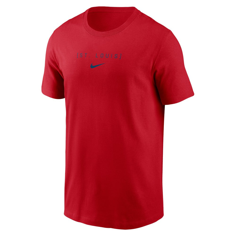 St. Louis Cardinals Nike Large Logo Back Stack T-Shirt - Red T-shirts
