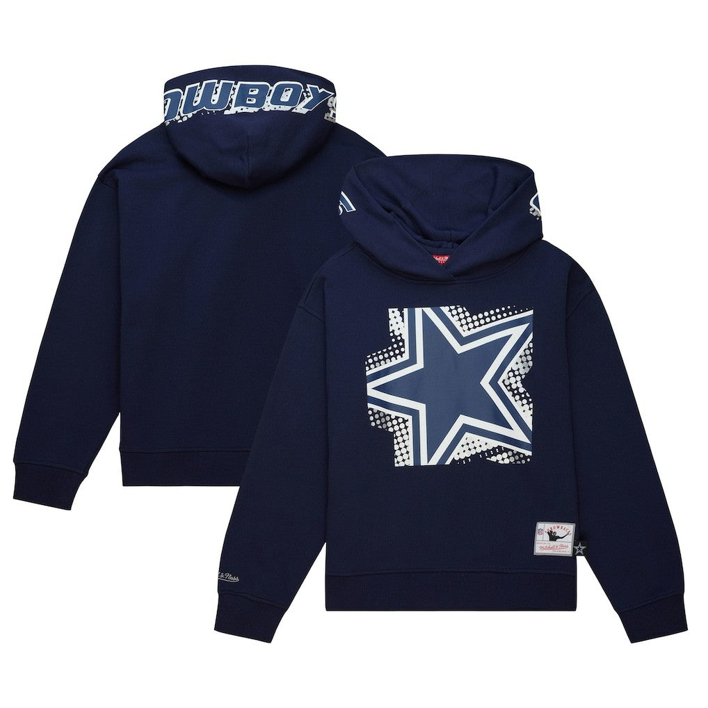 Dallas Cowboys Women's Gridiron Classics Big Face 7.0 Pullover Hoodie - Navy Hoodies