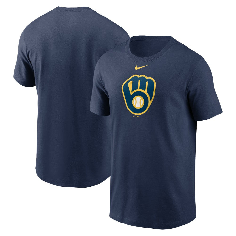 Milwaukee Brewers Nike Fuse Large Logo T-Shirt - Navy T-shirts