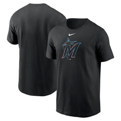 Miami Marlins Nike Fuse Large Logo T-Shirt - Black T-shirts