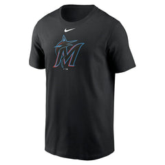 Miami Marlins Nike Fuse Large Logo T-Shirt - Black T-shirts