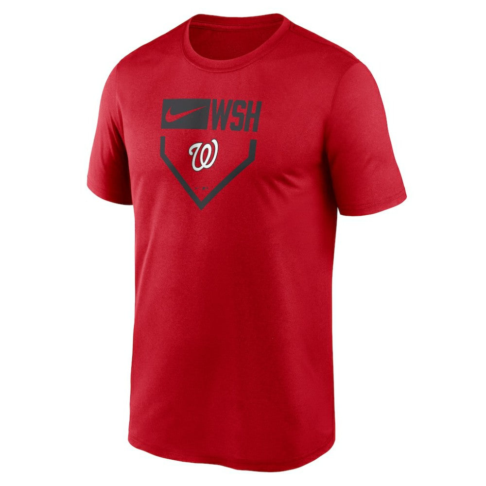 Washington Nationals Nike Home Plate Icon Legend Performance T-Shirt - Red T-shirts