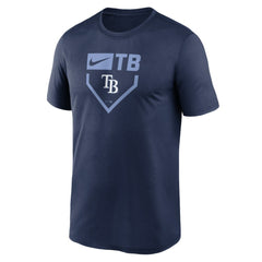 Tampa Bay Rays Nike Home Plate Icon Legend Performance T-Shirt - Navy T-shirts