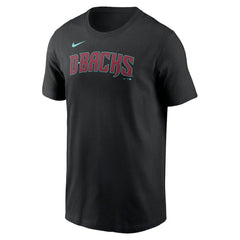 Arizona Diamondbacks Nike Wordmark T-Shirt - Black T-shirts