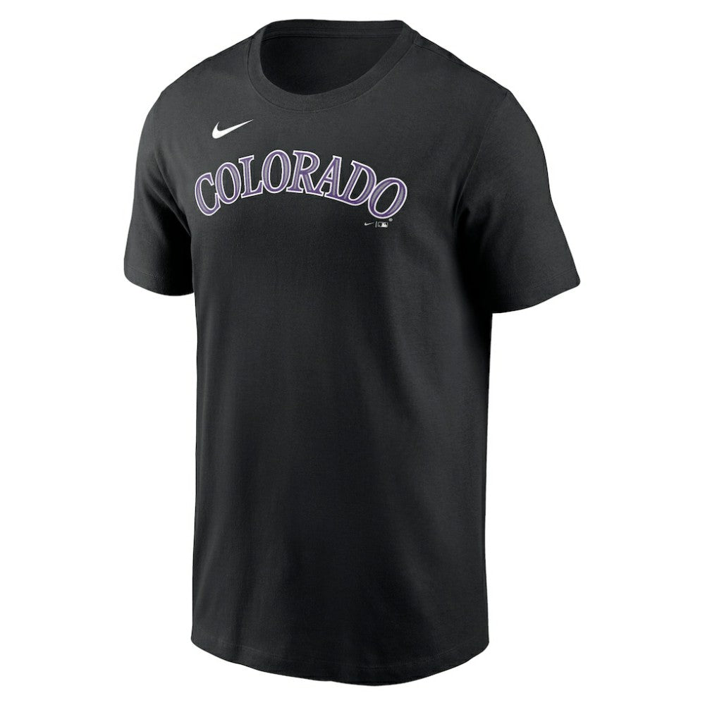 Colorado Rockies Nike Fuse Wordmark T-Shirt - Black T-shirts