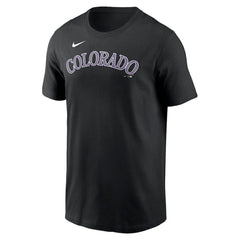 Colorado Rockies Nike Fuse Wordmark T-Shirt - Black T-shirts