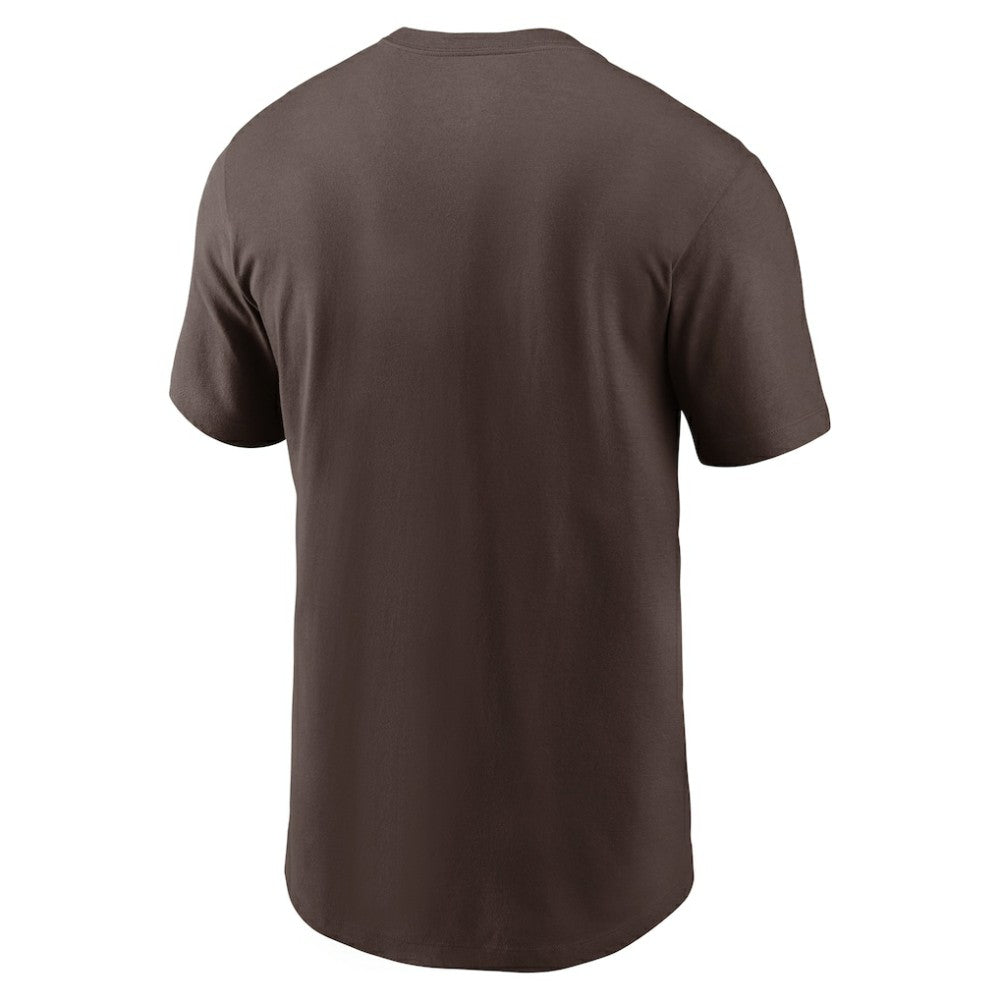 San Diego Padres Nike Fuse Wordmark T-Shirt - Brown T-shirts